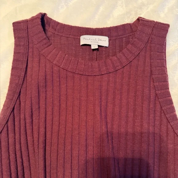 Michael Stars Sleeveless Burgundy Dress - Picture 3 of 11